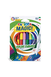 Carioca Renk Değiştiren Sihirli Keçeli Kalemler (9 Renk + 1 Renk Değiştirici Beyaz Kalem)